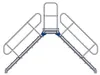 Zarges Überstieg 45° 1000mm Stufenbreite 6 Stufen Produktbild-Vorschau 2