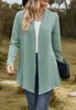 ASKSA Damen Strickjacke Kable Drapieren Lange aermel Offene Produktbild-Vorschau 5