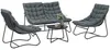 Outsunny Stahl Gartenmöbel Set 4 Personen wetterfest Produktbild-Vorschau 1