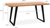 FineBuy Schreibtisch 180 cm Akazie Massivholz / Metall Produktbild-Vorschau 3