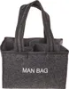 Flaschenträger anthrazit 6 Flaschen Man Bag Filztasche Bier Produktbild-Vorschau 2