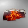 Bild auf Leinwand - Leinwandbild - Frau Flammen Produktbild-Vorschau 2