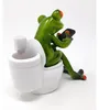 Formano simpatiche rane Figurina rana sul water Poly 13 cm Anteprima dell’immagine prodotto 5