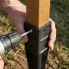 Bodeneinschlaghülse für Holzpfosten 7x7cm Pfostenhalter – Produktbild-Vorschau 10