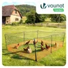 VOUNOT® Hühnerzaun & Hundezaun, 12m Mobiler Zaun,PE Produktbild-Vorschau 2