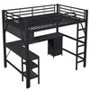 Lit mezzanine en métal 140 x 200 cm, lit gaming avec Voir les images du produit 7