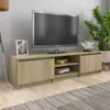 vidaXL TV-Schrank Sonoma-Eiche 140x40x35,5 cm Holzwerkstoff Produktbild-Vorschau 2