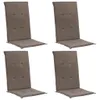 vidaXL Coussin pour chaise de jardin à haut dossier 4pcs Voir les images du produit 18