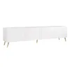 Idohome TV Lowboard Angel 200 cm Weiß Hochglanz – Schrank Produktbild-Vorschau 8