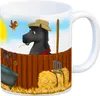 Kaffeebecher mit schwarzes Turnierpferd Motiv Kaffeetasse Produktbild-Vorschau 1
