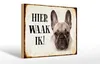 Holzschild Spruch 30x20cm holländisch Hier Waak ik Produktbild-Vorschau 1