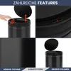 DELUKE® Sensor Mülleimer Küche 60L Schwarz - Automatik Produktbild-Vorschau 5