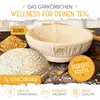 KRUSTENZAUBER Gärkorb zum Brotbacken rund 25cm - Rundes Produktbild-Vorschau 2