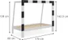 Łóżko dziecięce Vitalispa Football goal Biały 80x160 cm Bez Podgląd zdjęcia produktu 3