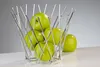 Obstkorb Sticks chrom Ø26x21cm Früchtekorb Obstschale Produktbild-Vorschau 3