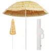 vidaXL Parasol plażowy natura 240 cm w stylu hawajskim Podgląd zdjęcia produktu 1