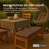 HOMESCAPES Půlkulatý polštářek pro závěsné křeslo - hnědý Náhled obrázku produktu 7