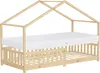 ML-Design Kinderbett Hausbett 90x200 cm Natur mit Matratze Produktbild-Vorschau 1