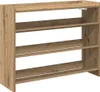 vidaXL Stojan na boty Artisan dub 80x25x62 cm Materiál na Náhled obrázku produktu 1