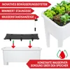ONBEST Hochbeet Kunststoff | Weiß | mit Deckel | inklusive Produktbild-Vorschau 6