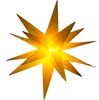 Stella LED in plastica gialla 25cm batteria 6/18h timer Anteprima dell’immagine prodotto 1