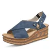 Rieker Damen Sandalen Plateau Keilabsatz 68184, Größe:38 Produktbild-Vorschau 64