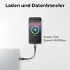 deleyCON 0,15m USB-C auf Micro USB Kabel Kurz (Ladekabel Produktbild-Vorschau 6