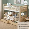 Letto a castello 90 x 200 cm in legno, trasformabile in due Anteprima dell’immagine prodotto 4