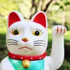 Glückskatze - Maneki-neko - Winkekatze - 15 cm - weiß Produktbild-Vorschau 7