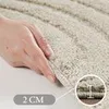 Dywan okrągły z długim włosiem 3D, styl skandynawski i Podgląd zdjęcia produktu 3