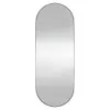 A tall, oval-shaped mirror with a black frame against a white background. Podgląd zdjęcia produktu