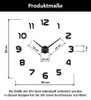 Wanduhr Groß A142 Moderne Designer Wanduhr Hochglanz 3D Produktbild-Vorschau 3