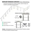 AICA Treppengeländer Edelstahl Seitenmontage Handlauf 200 Produktbild-Vorschau 9