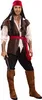 Costume da pirata malvagio bucaniere marrone-bianco-rosso - Anteprima dell’immagine prodotto 6