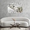 Leinwandbild Blätter im Wind 3D 120x80 Feeby Weiß bild für Produktbild-Vorschau 2