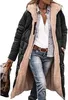 ASKSA Damen Lang Daunenmantel Warm Fleece Reversibel Produktbild-Vorschau 1