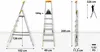 Drabest | Scala domestica in alluminio - MAX 6 gradini - Anteprima dell’immagine prodotto 5