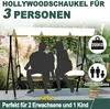 NAIZY Hollywoodschaukel 3 Sitzer,Gartenchaukel mit Produktbild-Vorschau 3