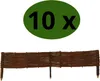 Set di 10 Palizzate in Salice 100x20 cm – Recinzione in Anteprima dell’immagine prodotto 3