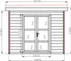 WPC Gartenhaus Modell FineLine 8,4 m² Teak Produktbild-Vorschau 12