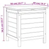 vidaXL Cassapanca da giardino marrone 50x49x56,5 cm in Anteprima dell’immagine prodotto 8