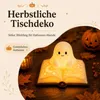 Halloween Deko Geist Figur mit LED Licht, lesender Geist Produktbild-Vorschau 7