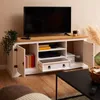Lowboard TEQUILA 140 cm, Weiß/Braun - TV Schrank aus Kiefer Produktbild-Vorschau 3