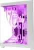 A white computer tower with purple internal lighting. Náhled obrázku produktu