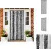 vidaXL Záclona proti hmyzu šedá a biela 90x200 cm šenil - Náhľad obrázku produktu 1