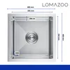 LOMAZOO Spülbecken Küchenspüle Cyllene 40*40 Edelstahl Produktbild-Vorschau 4