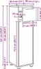 vidaXL Szafka łazienkowa dąb sonoma 30,5 x 30 x 101 cm Podgląd zdjęcia produktu 7