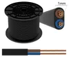 2-adrig 2x01 Stromkabel Elektrokabel H05VVH2-F Schwarz 1 Produktbild-Vorschau 1