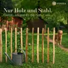 PINEEA Staketenzaun aus Haselnuss 90 cm Hoch – 5m Langer Produktbild-Vorschau 7