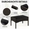 Yaheetech Polyrattan Sitzgruppe 4er Gartenmöbel Set inkl. Produktbild-Vorschau 5